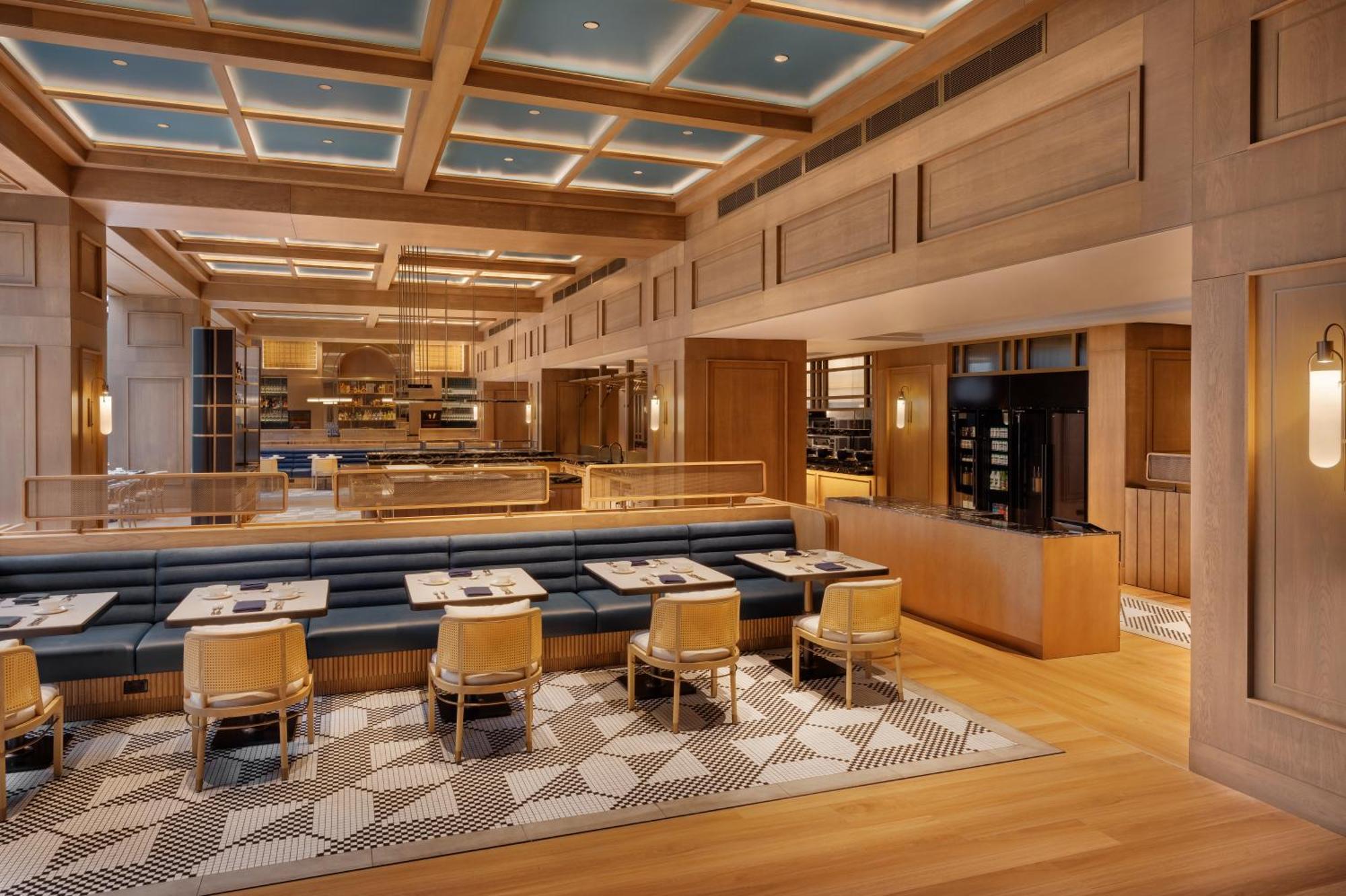 Jw Marriott Auckland Otel Dış mekan fotoğraf The restaurant