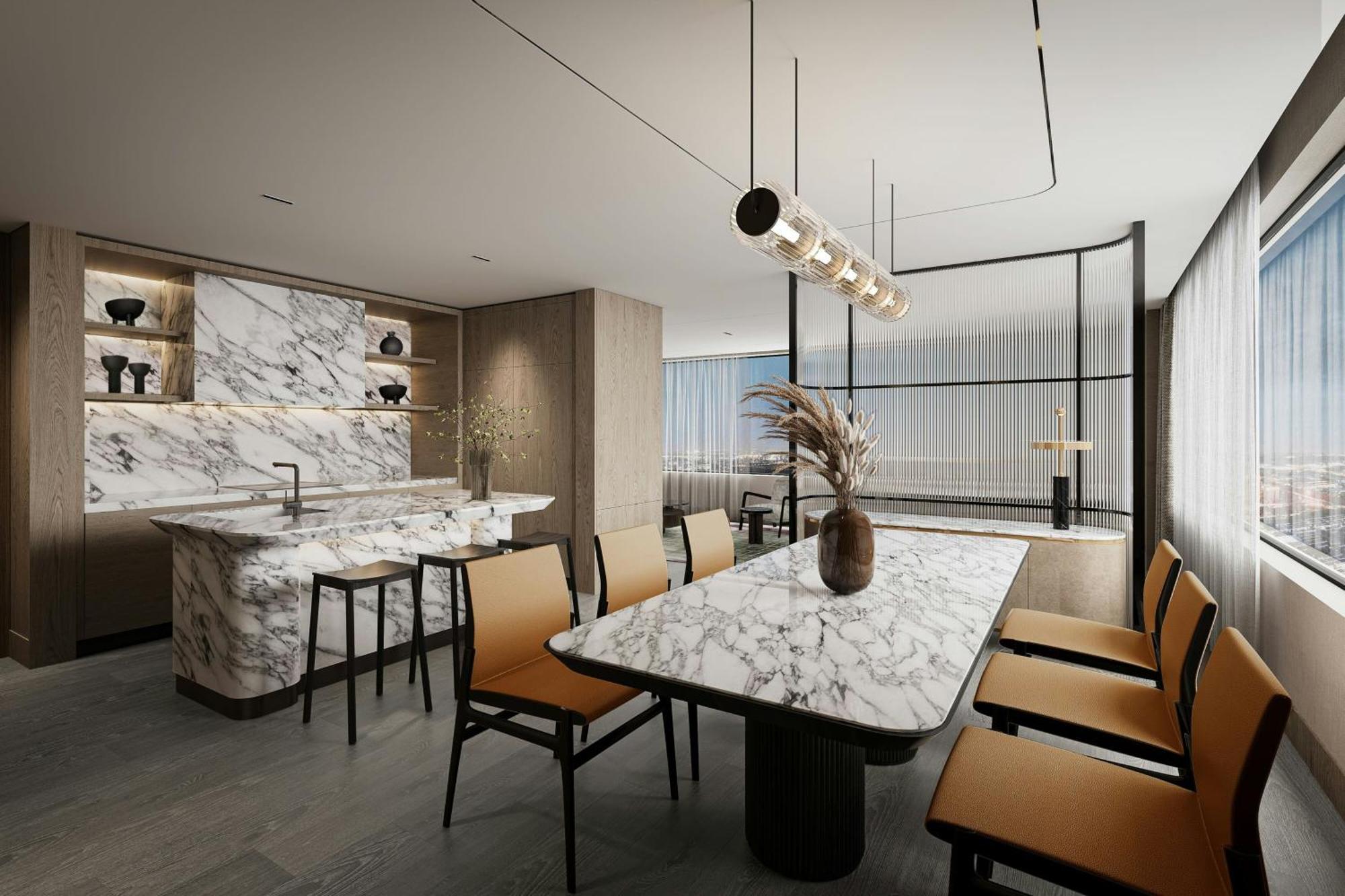 Jw Marriott Auckland Otel Dış mekan fotoğraf The interior of the new clubhouse